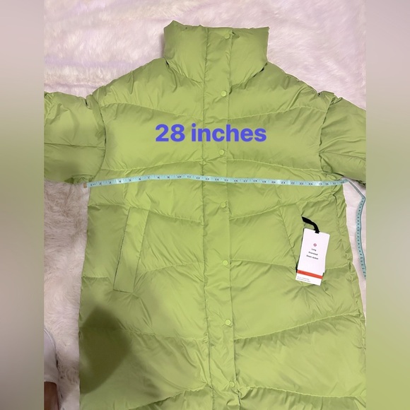 NWT Lululemon Long Oversized Down Jacket / wasabi / M/L - Picture 13 of 14